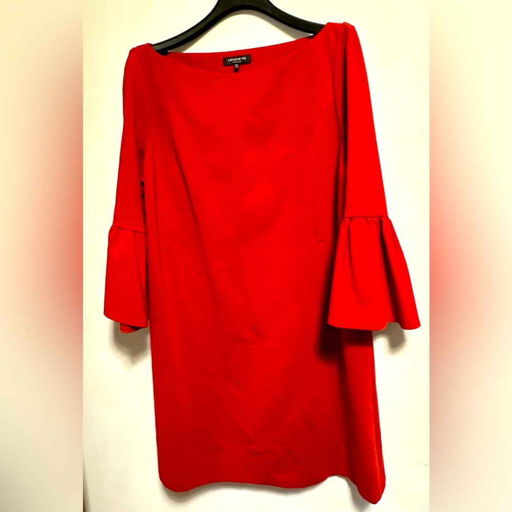Red Lafayette148 NY A-Line Shift Dress Sz XXL